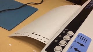 Using a VP Columbia Braille Embosser with Duxbury [upl. by Friedlander]