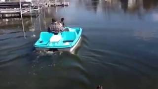 86ft lb trolling motor paddle boat [upl. by Dyolf506]