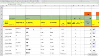 PRENOTAZIONI CAMERE PLANNING EXCEL [upl. by Hobbie]