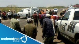 Yaqui muere atropellado en bloqueo carretero en Sonora [upl. by Nirraj]