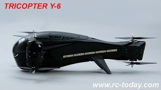 Full Fuselage Y6 TriCopter Video [upl. by Anaihs967]