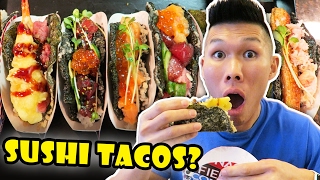 SUSHI TACOS DIY Tasty amp Incredible Street Food  Life After College Ep 530 [upl. by Gnohc]