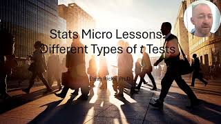 Stats Micro Lessons 29 The Different Types of t Test [upl. by Christel]