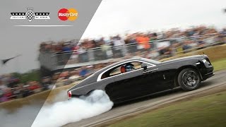 RollsRoyce Wraiths Incredible FOS Burnout [upl. by Tuhn]