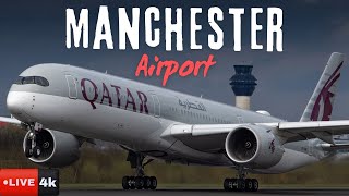 LIVE 4K Manchester Airport Plane Spotting [upl. by Phelps670]