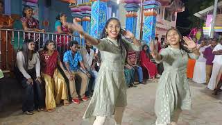 twins sister mass dance  dasara 2k24 [upl. by Oilla]