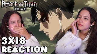 THE WORST DILEMMA EVER  ATTACK ON TITAN  Reaction 3X18 [upl. by Narag]