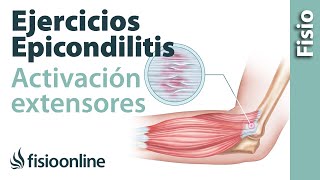 Epicondilitis  Ejercicio de reprogramación o activación de epicondileos [upl. by Amuwkuhc]