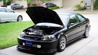 QUIKLATCH INSTALL ON EK CIVIC [upl. by Britney969]