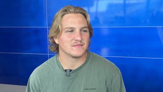 Boise State sophomore QB Maddux Madsen meets with the media to provide a fall camp update 882024 [upl. by Bassett]