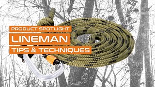 HOW TO  Use A Lineman Belt For Saddle Hunting [upl. by Si]