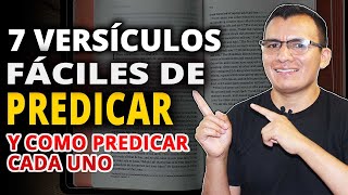 🔥 7 Versículos Bíblicos FÁCILES de PREDICAR y Cómo Predicar cada Uno por primera vez 📖🔴 [upl. by Ynaiffit]