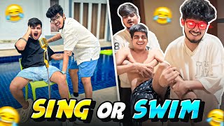 SING🎤 OR SWIM🏊‍♀️ CHALLENGE  10000 HOME TOUR Ritik Jain Vlogs [upl. by Sirrep]