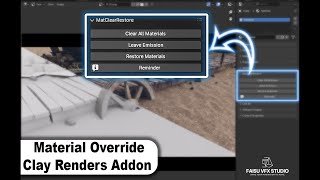 How to Remove or Restore all Material in Blender  Blender Addon  2024 tutorial [upl. by Basil]