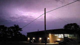 Insane continuous lightning show in La Moille IL  Bureau County [upl. by Hatty]