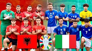 ITALIA vs ALBANIA  7 VS 7 FOOTBALL CHALLENGE EURO 2024 wEmanuel Asllani [upl. by Yrocej]