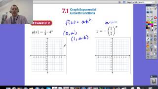 Section 71 Graph Exponential Growth Functionsmp4 [upl. by Ahsyad782]