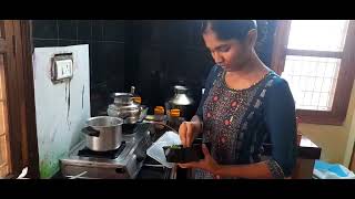 Tanvi sree first cooking experience [upl. by Ardnosal]