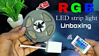 RGB Led strip light Unboxing  RGB Led light review [upl. by Anerec]