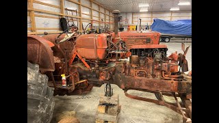 Allis Chalmers D17 Series II Removing Engine Part 1 [upl. by Bunch]