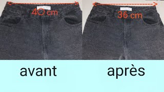 Votre Jean trop serré  comment élargir la taille dun pantalon pour quil soit plus confortable [upl. by Ahsikyw]