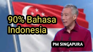 🛑Ini Bahasa Indonesia atau Bahasa Melayu Pidato PM Singapura [upl. by Cagle]