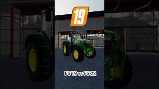 fs22 vs fs19 farming farmingsimulator simulator johndeere ls22 caseih shorts [upl. by Finegan]