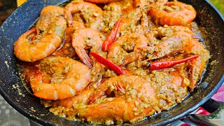 CREAMY SHRIMP WITH SALTED EGG RECIPE [upl. by Eneleahcim]