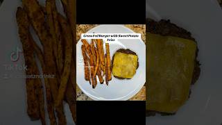 Skillet Meal  Grass Fed Burger with Sweet Potato Fries [upl. by Quickman469]