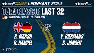 MarshHampel vs BiermansJongen  Last 32  ITSF 2024 World Series Leonhart Open Classic [upl. by Nnylram]