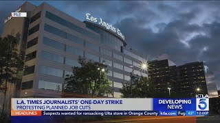 LA Times Guild calls for strike as owner warns of layoffs [upl. by Neelloj]