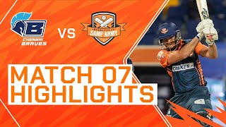 2023 Abu Dhabi T10 Match 7 Highlights Chennai Braves vs Morrisville Samp Army  Season 7 [upl. by Fields]