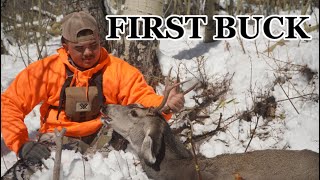 UTAH GENERAL SEASON DEER HUNT  DAMONS FIRST BUCK [upl. by Ellebana]