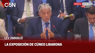 CONGRESO la EXPOSICIÓN del MINISTRO DE JUSTICIA MARIANO CÚNEO LIBARONA [upl. by Assilrac]