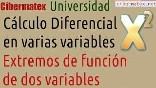 Máximos y mínimos de una función de dos variables [upl. by Barber]