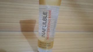 Inaflilble mattifying base primer review in Hindi  how to use lnaflilble mattifying base primer [upl. by Chloe77]