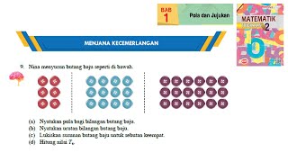 KSSM Matematik Tingkatan 2 Bab 1 pola dan jujukan menjana kecemerlangan no9 buku teks form 2 [upl. by Avat]