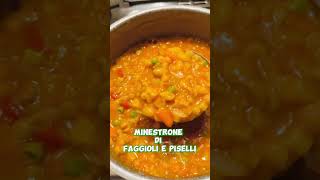 MINESTRONE FAGGIOLI E PISELLI💚😋 cookingtime dinner buonappetito italianfood fypシ゚viral [upl. by Jarvis805]