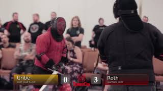 CombatCon 2018 HEMA Synthetic Longsword gold [upl. by Jedlicka]