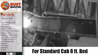 RB7367R  1973  1987 Chevy C10 Standard Cab 8ft Bed Leaf Spring Frame Section Installation Guide [upl. by Nirrej]