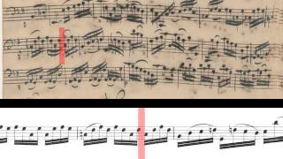 BWV 1007  Cello Suite No1 Scrolling [upl. by Goody]