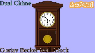 Dual Chime Wall Clock Gustav Becker  Scratch Project 3 [upl. by Livvie]