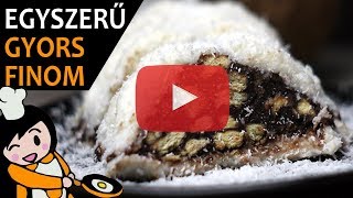 Kókuszbundás kekszszalámi  Recept Videók [upl. by Ragouzis]