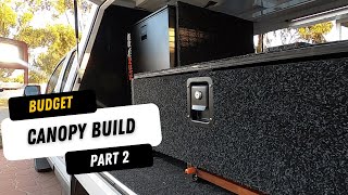 DIY Dual Cab Canopy Kitchen FITOUT  Storage Drawer amp Slide Out Bench [upl. by Bertina410]