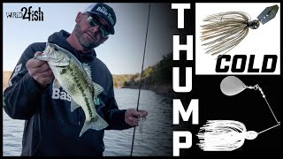 quotLateral Line Thumpingquot Winter Bass  ChatterBaits Spinnerbaits amp More [upl. by Ardnas]