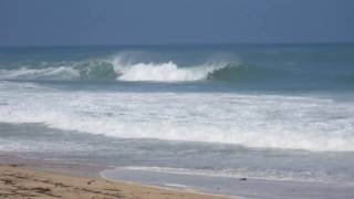 Surfing on big waves at the North Shore Waialua Oahu Hawaii USA [upl. by Steffie]