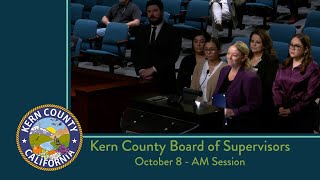 Kern County Board of Supervisors 900 am meeting for Tuesday October 8 2024 [upl. by Aseel]