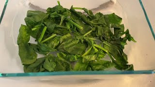 Microwave Steamed Spinach Recipe  How To Cook Fresh Spinach In A Microwave  Quick Easy amp Healthy [upl. by Ahsined355]