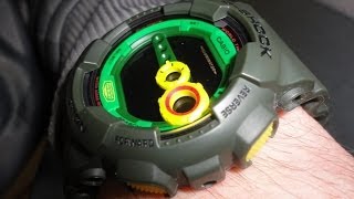 G Shock GD100 MS with Rasta custom Display Unboxing by TheDoktor210884 [upl. by Dolora]