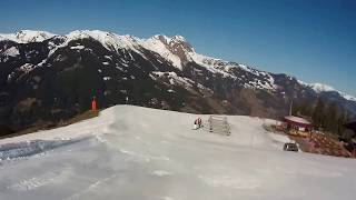 Dorfgastein  Großarl Piste D7b Familienabfahrt Brandlalm  Piste D7c Familienabfahrt Mühlwinkel [upl. by Aimar]